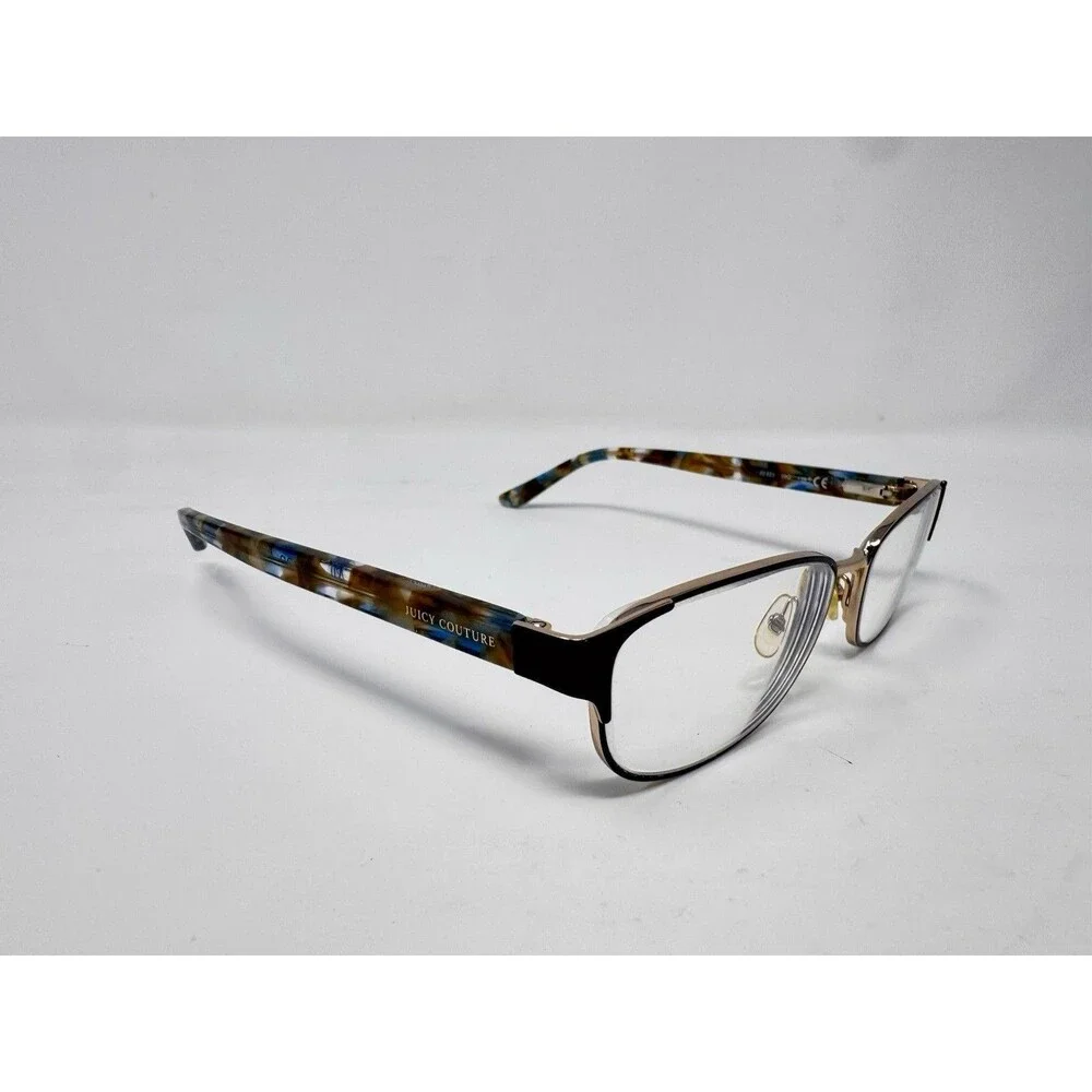 Juicy Couture JU223 09Q Eyeglass Frames Only 53-17-135 Brown Blue Tortoise